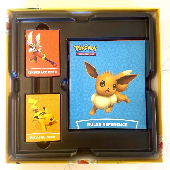 Pokémon TCG Battle Academy 2022 Board Game Pikachu Eevee Cinderace V Complete - Picture 8 of 8